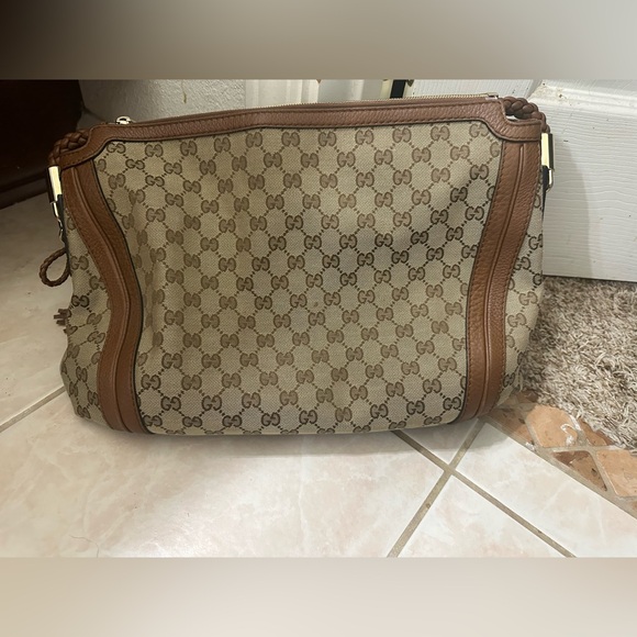 GUCCI MONOGRAM MEDIUM BELLA HOBO BAG - Picture 6 of 9